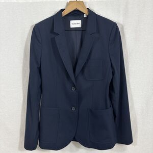 Aritzia Sunday Best Speck Blue Blazer Womens Size 8 Career Longline Minimalist
